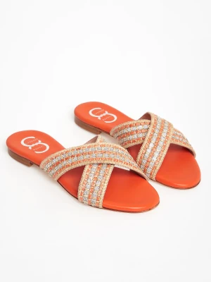 Klapki damskie skórzane CESARE CASADEI