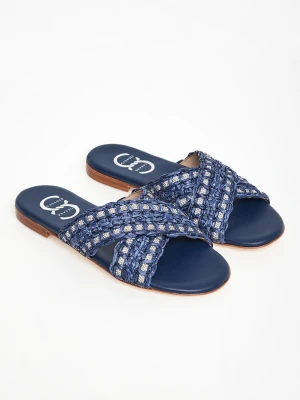 Klapki damskie skórzane CESARE CASADEI