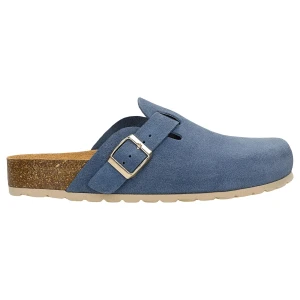 Niebieskie klapki mule na korku 74148-66 Wojas