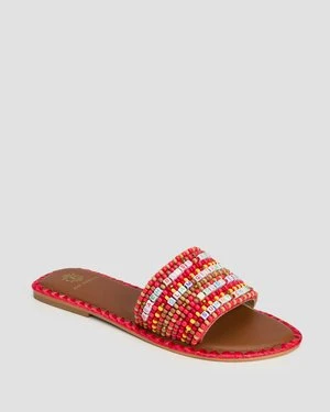 Klapki damskie z koralikami De Siena Resort Beads