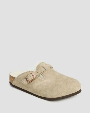 Klapki Dziecięce Birkenstock Boston Kids Leve Shearling Beżowe