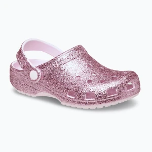 Klapki dziecięce Crocs Classic Chunky Glitter pink milk