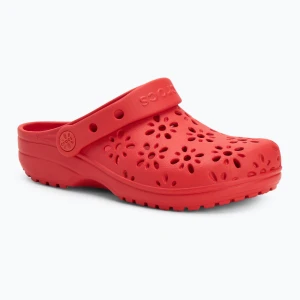 Zdjęcie produktu Klapki dziecięce Crocs Classic Floral Cutout Clog Kids cherry red