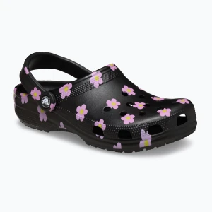 Klapki dziecięce Crocs Classic Flower black