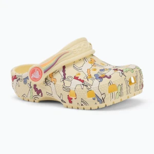 Klapki dziecięce Crocs Classic Unicorn Graphic yellow light