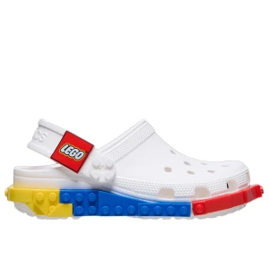 Klapki dziecięce Crocs System Classic Clog 211874-100 - białe