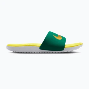 Klapki dziecięce Nike Kawa malachite/sonic yellow/metallic gold