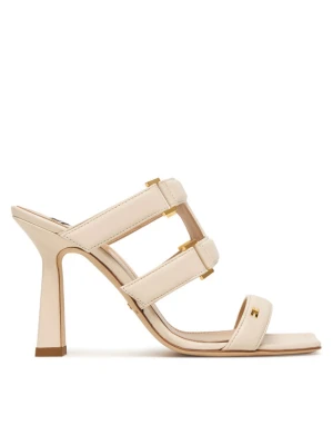 Klapki Elisabetta Franchi SA-44L-62E2-V620 Kremowy