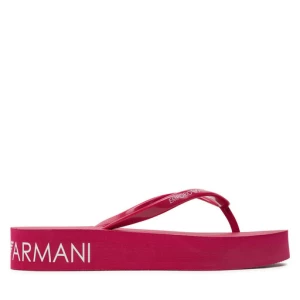 Klapki Emporio Armani XVQS07 XN118 00238 Bordowy