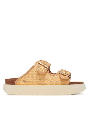 Klapki Genuins Hawaii Raffia G106361 Beżowy
