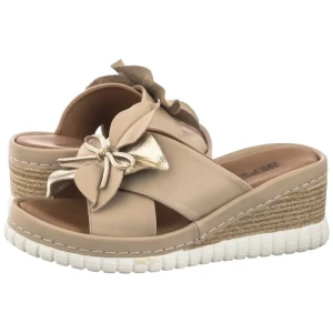 Klapki Georg Beige/Gold (NP104-a) Nepeke
