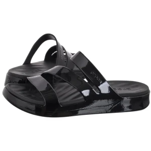 Klapki Getaway Patent Strappy Black 211296-001 (CR395-b) Crocs