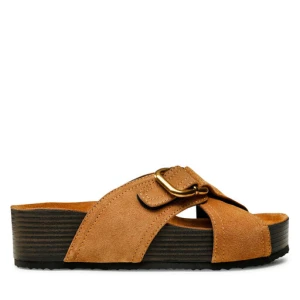 Klapki Gino Rossi 22SS40 Brązowy