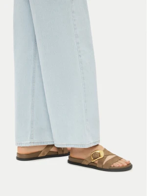 Klapki Gino Rossi MOIRA-E252765LM Khaki