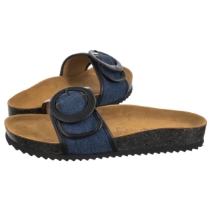 Klapki Granatowe 9-27400-44 891 Jeans/Black (CP442-a) Caprice