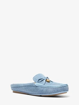Klapki Greta z denimu MICHAEL Michael Kors