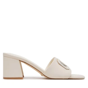 Klapki Guess Gals FLJGAS LEA03 Écru