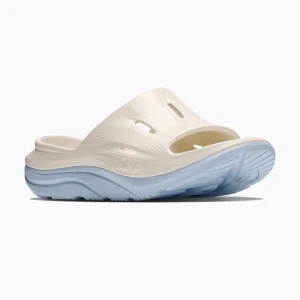 Klapki HOKA Ora Recovery Slide 3 alabaster / ambient blue Beżowy