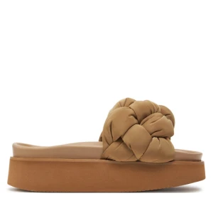 Klapki Inuikii Puffer Braided 70103-177 Brązowy