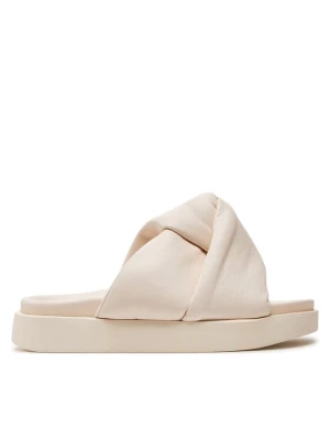 Klapki Inuikii Soft Crossed 70104-140 Écru Kremowy