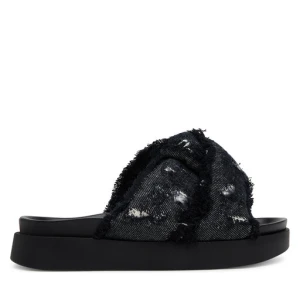 Klapki Inuikii Soft Crossed Jeans 70104-143 Czarny