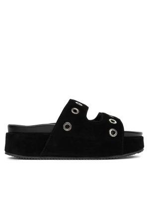 Klapki Inuikii Suede Studs 70103-153 Czarny