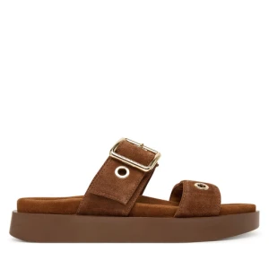 Klapki Inuikii Tilda Buckle 1004.003.0631 Brązowy ciemny