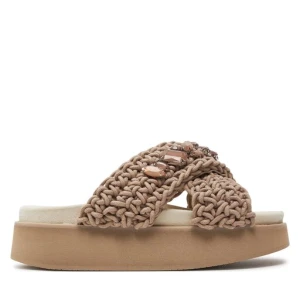 Klapki Inuikii Woven Stones Platform 70103-106 Brązowy
