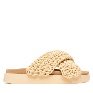 Klapki Inuikii Woven Strap Stones 70104-367 705 Beżowy