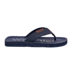 Klapki Japonki Męskie WRANGLER Zane Flipflop Men Low 20251044.24H Granatowe niebieskie