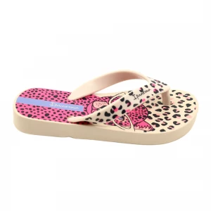 Klapki japonki w panterkę Ipanema 26851 AF798 Beige/Pink beżowy