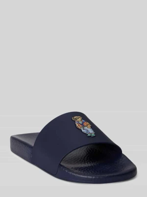 Klapki kąpielowe z nadruk polo bear Polo Ralph Lauren
