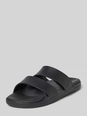 Klapki kąpielowe z wytłoczeniem z logo model 'ZNCAPE SANDAL' Adidas Czarny