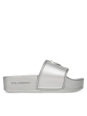 Klapki KARL LAGERFELD Kondo Maxi KL80819M Srebrny