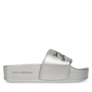 Klapki KARL LAGERFELD Kondo Maxi KL80872 Srebrny