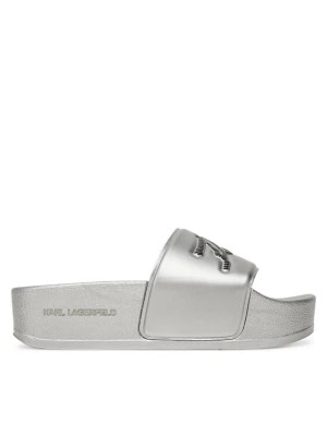 Klapki KARL LAGERFELD Kondo Maxi KL80872 Srebrny