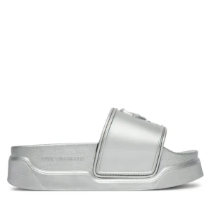 Klapki KARL LAGERFELD Kondominium KL88819 Srebrny