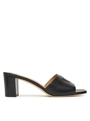 Klapki LAUREN RALPH LAUREN Everley Block-Heel 802974364001 Czarny
