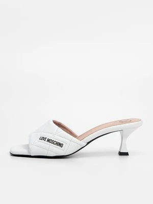 Klapki na obcasie Love Moschino