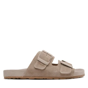Klapki Manebi Suede Traveler Nordic Sandals W 1.9 RT Brązowy