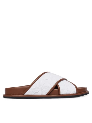 Klapki Max Mara Beachwear Peonie 2616521019650 Biały