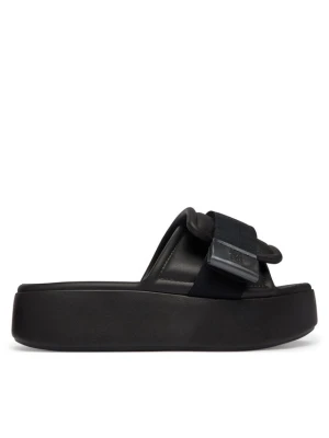 Klapki Melissa Melissa Free Fuzzy Slide Platform Ad 37835 Czarny