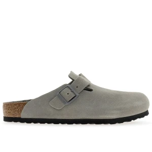 Klapki męskie Birkenstock Boston BS 1030622 - szare