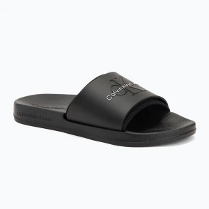 Klapki męskie Calvin Klein YM0YM00361 Slide Rubber Neoprene Monologo black