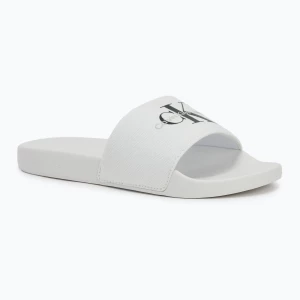 Klapki męskie Calvin Klein YM0YM01271 Slide Monogram Cv bright white/black