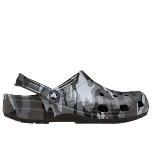 Klapki męskie Crocs Classic Camouflage Clog 211936-0DD - szare