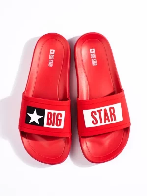 Klapki męskie czerwone Big Star DD174702 Big Star Shoes