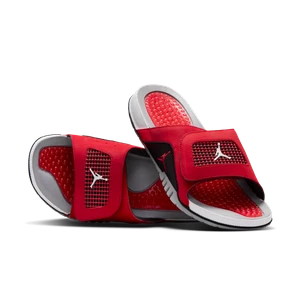 Klapki męskie Jordan Hydro 4 Retro - Czerwony