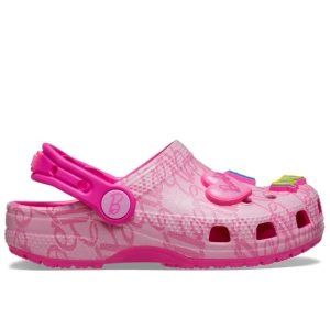 Klapki młodzieżowe Crocs Barbie Classic Clog 211407-90H - różowe