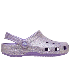 Klapki dziecięce Crocs Classic Fantasy Glitter Clog 212561-510 - fioletowe